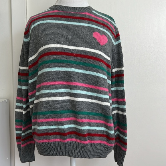 St John’s Bay Crew Neck Heart Sweater Size XL - Picture 5 of 6